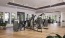 a gym with exercise equipment